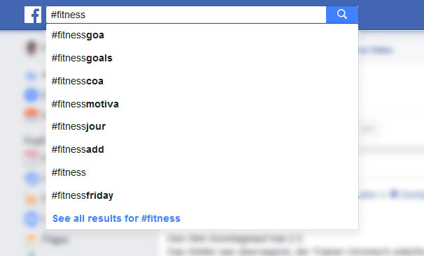 find hashtags on facebook