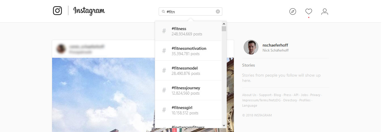 find hashtags on instagram