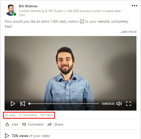 LinkedIn video marketing 2