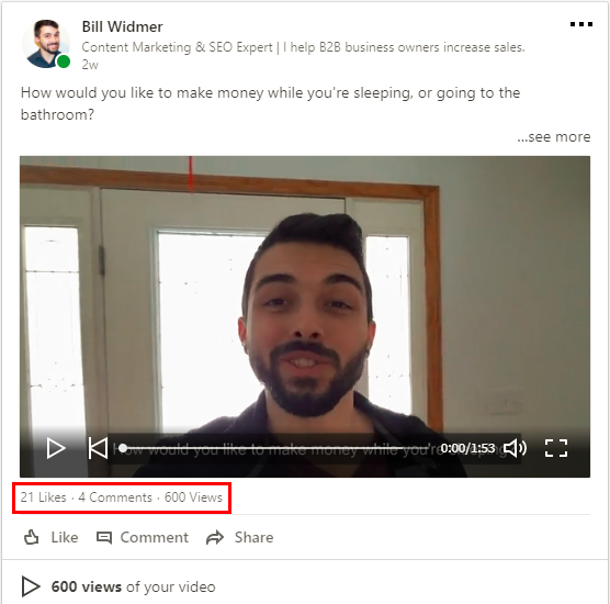 LinkedIn video marketing