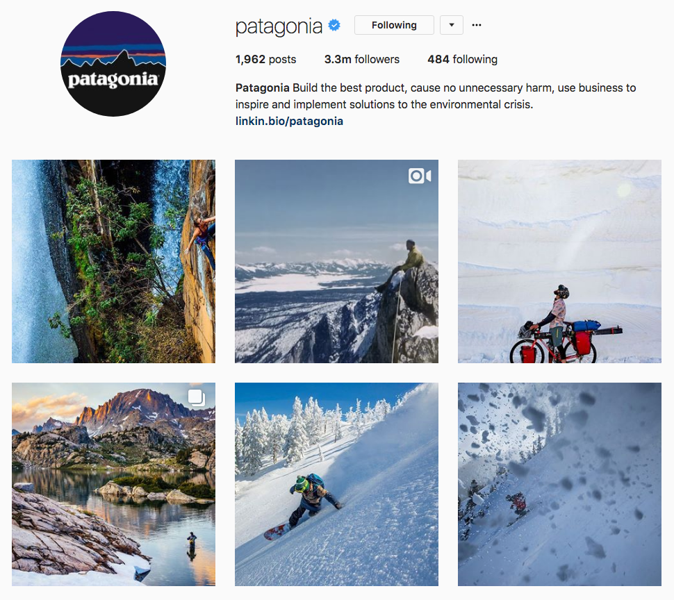 Instagram Marketing Strategy - Patagonia Instagram