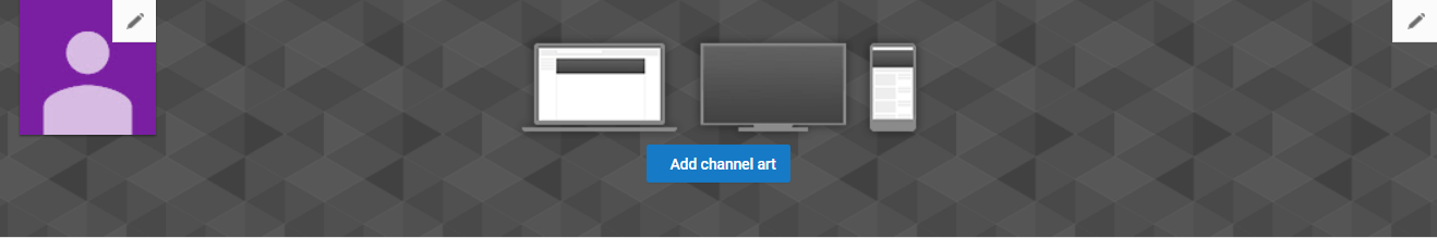 Selecting artwork for your company YouTube channel.