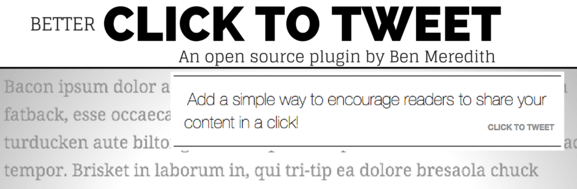 The Better Click to Tweet WordPress plugin.