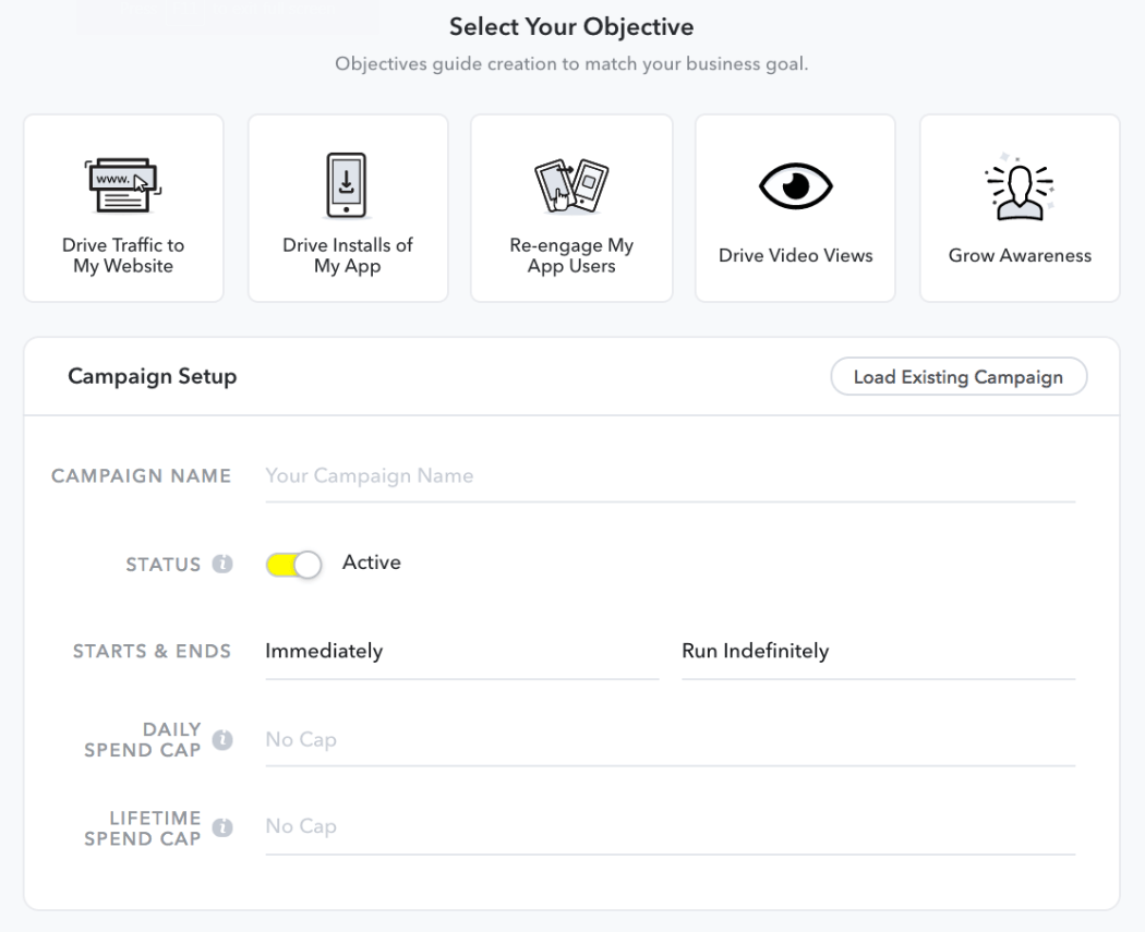 Creating a Snapchat marketing strategy.