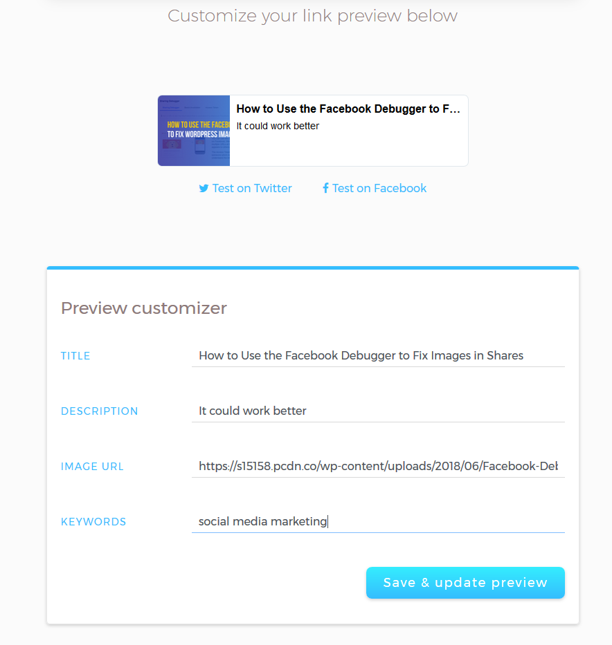 Social Media Case Study 4 MetaShort is a metadata tool for links