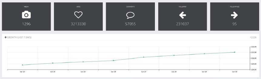 Squarelovin Instagram analytics tools