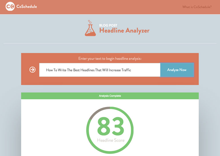 CoSchedule Headline Analyzer