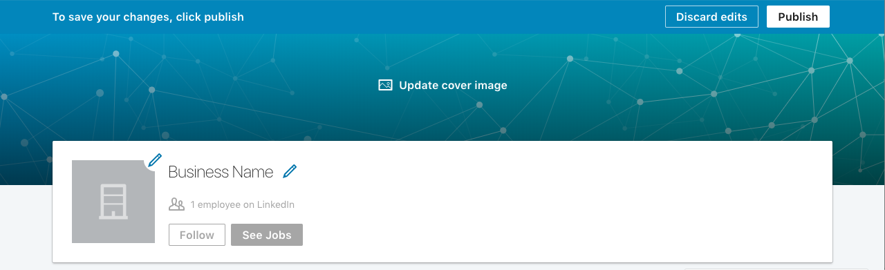 Adding a logo to your LinkedIn company page.